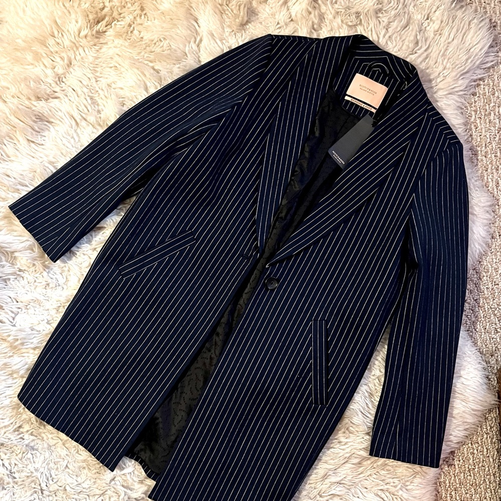 SOLD Scotch & Soda Pinstripe Trench Coat